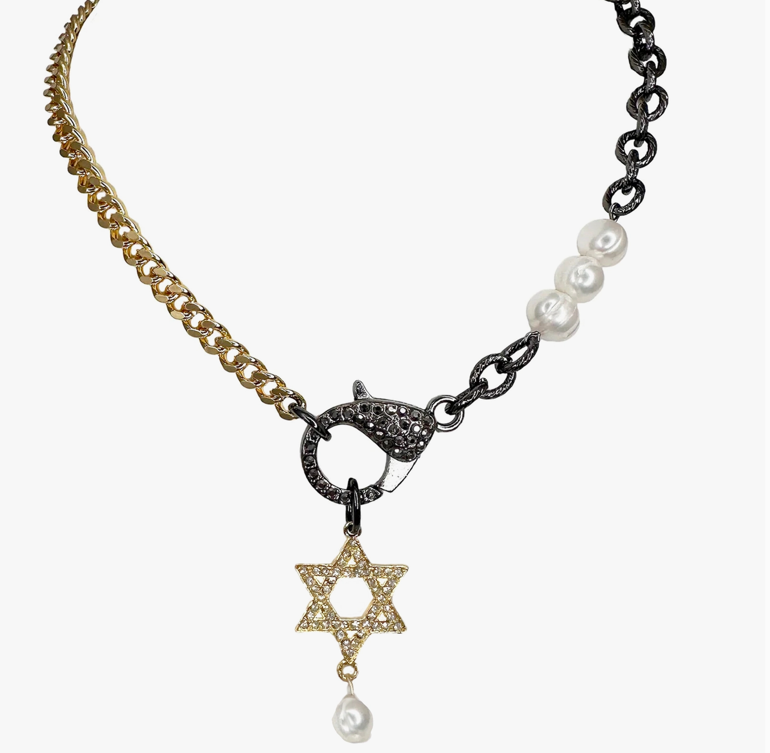 Chunky Magen David Gold