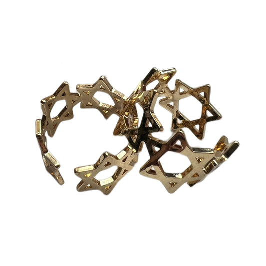 Gold Star of David Ring