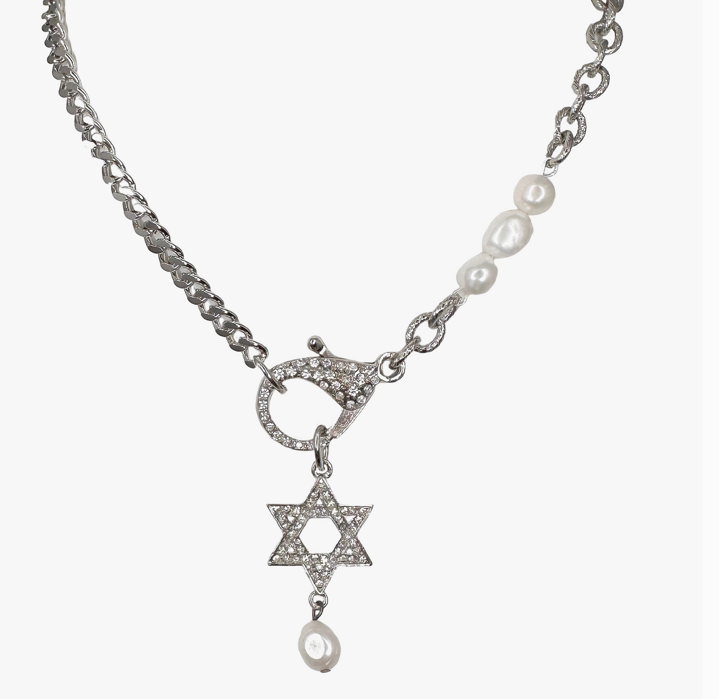 Chunky Magen David Silver