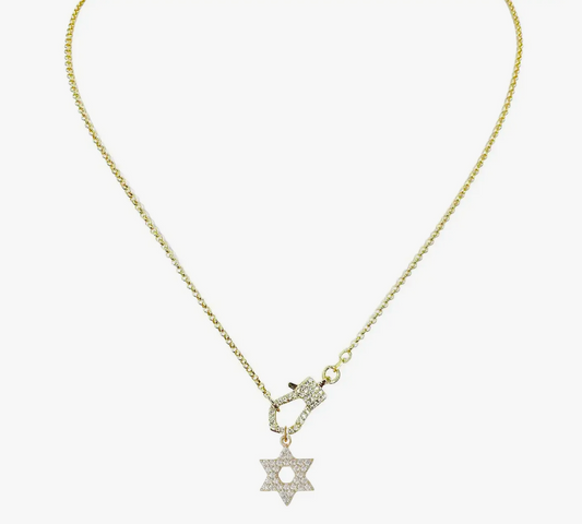 Clasp Star of David Necklace