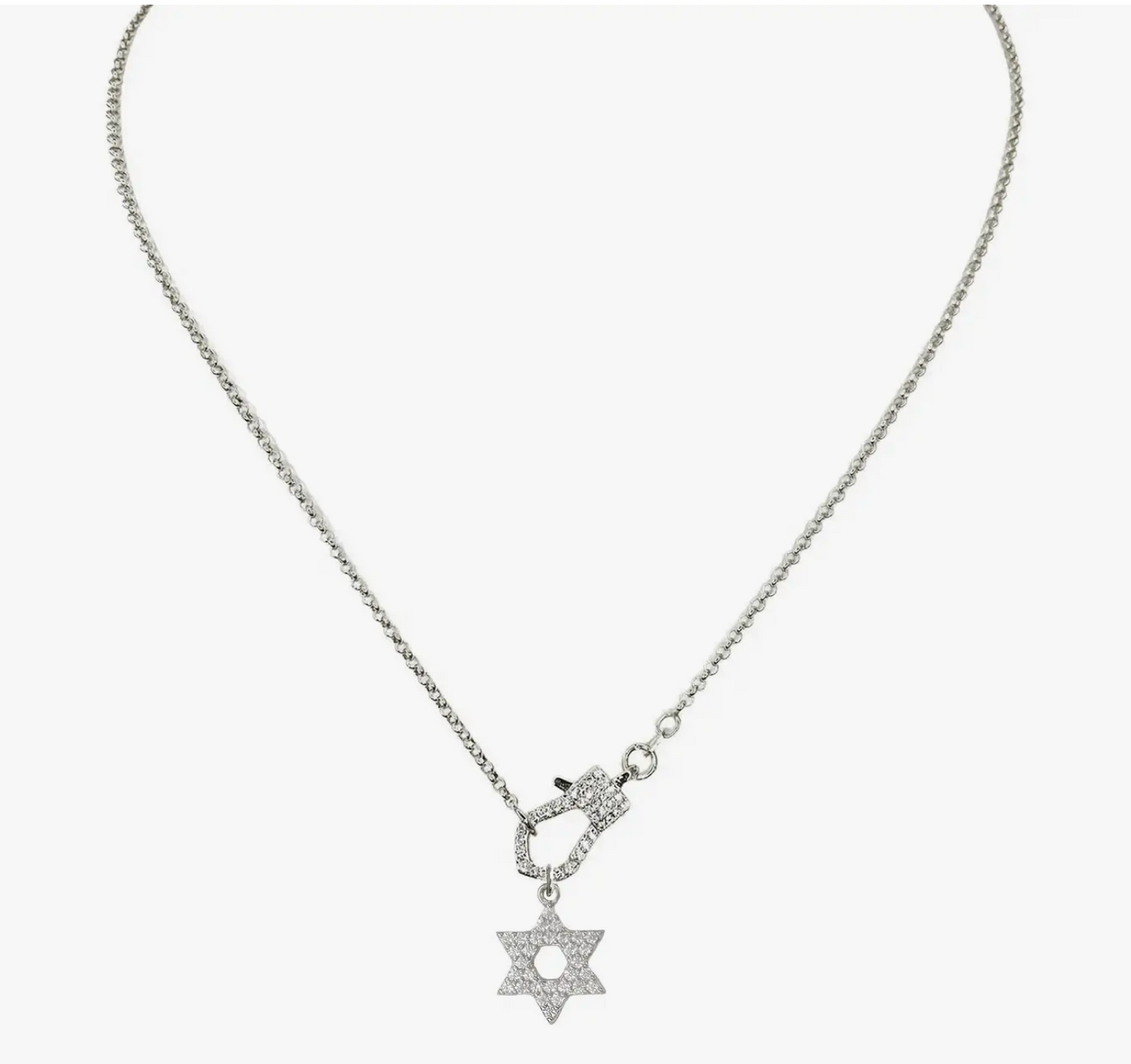 Clasp Star of David Necklace