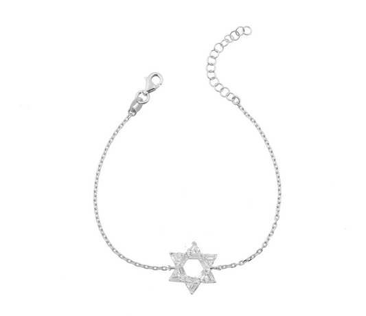 Magen David Silver Bracelet